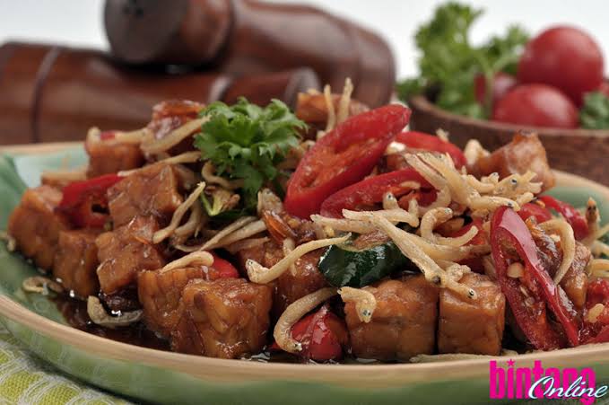 Oseng Teri Tempe